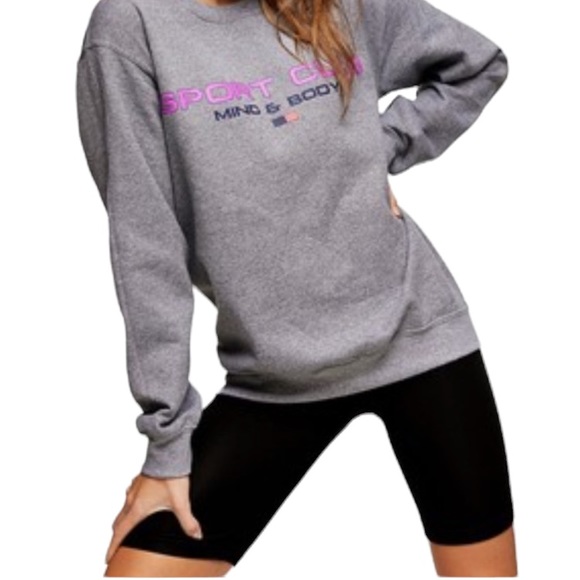 Topshop Sweaters - TOPSHOP | Sports Club Sweatshirt Sz M
